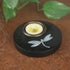 Round Tea Light Holder with Mother of Pearl Inlay
